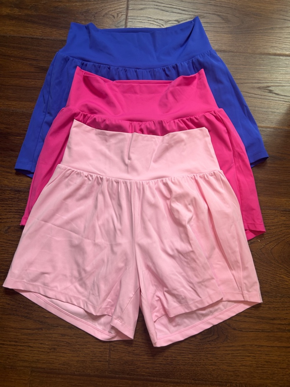 HALARA Athletic Skort Shorts Set — Light Pink, Hot Pink, Royal Blue